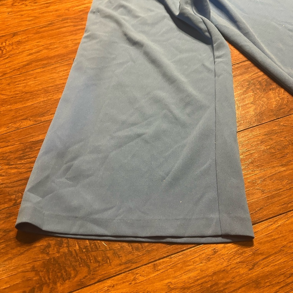 Tahari Side Tie Scuba Crepe Crop Wide Leg Jumpsuit size 14 NWT - Picture 10 of 10